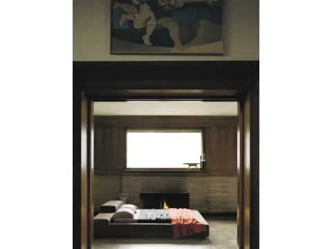 Letto di design in pelle Extra Wall Bed di Living Divani