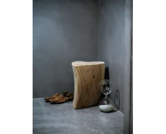 Sgabello One Love in legno massello di cedro profumato di Riva1920