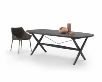 Tavolo Boma in legno con struttura in massello di Flexform