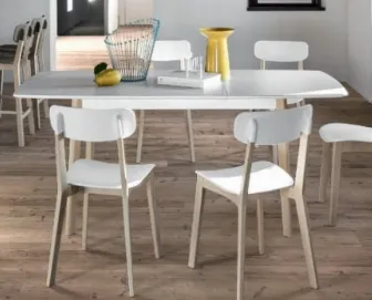Tavolo allungabile in legno Cream Table di Calligaris