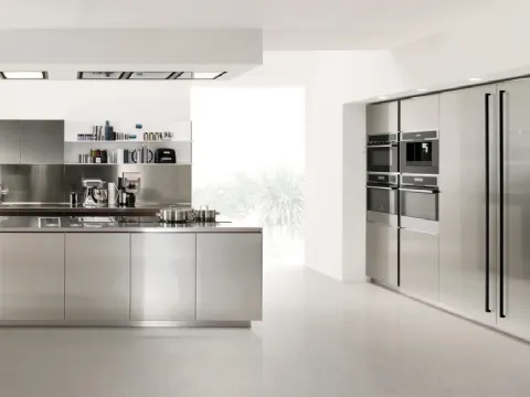 Cucina Design Free Steel di Euromobil