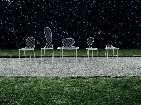 Sedia di design Family Chair in metallo di Living Divani